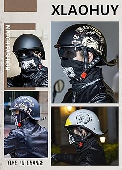 Amazon.co.jp: Sprouor ダックテールヘルメット 半ヘルメット 半